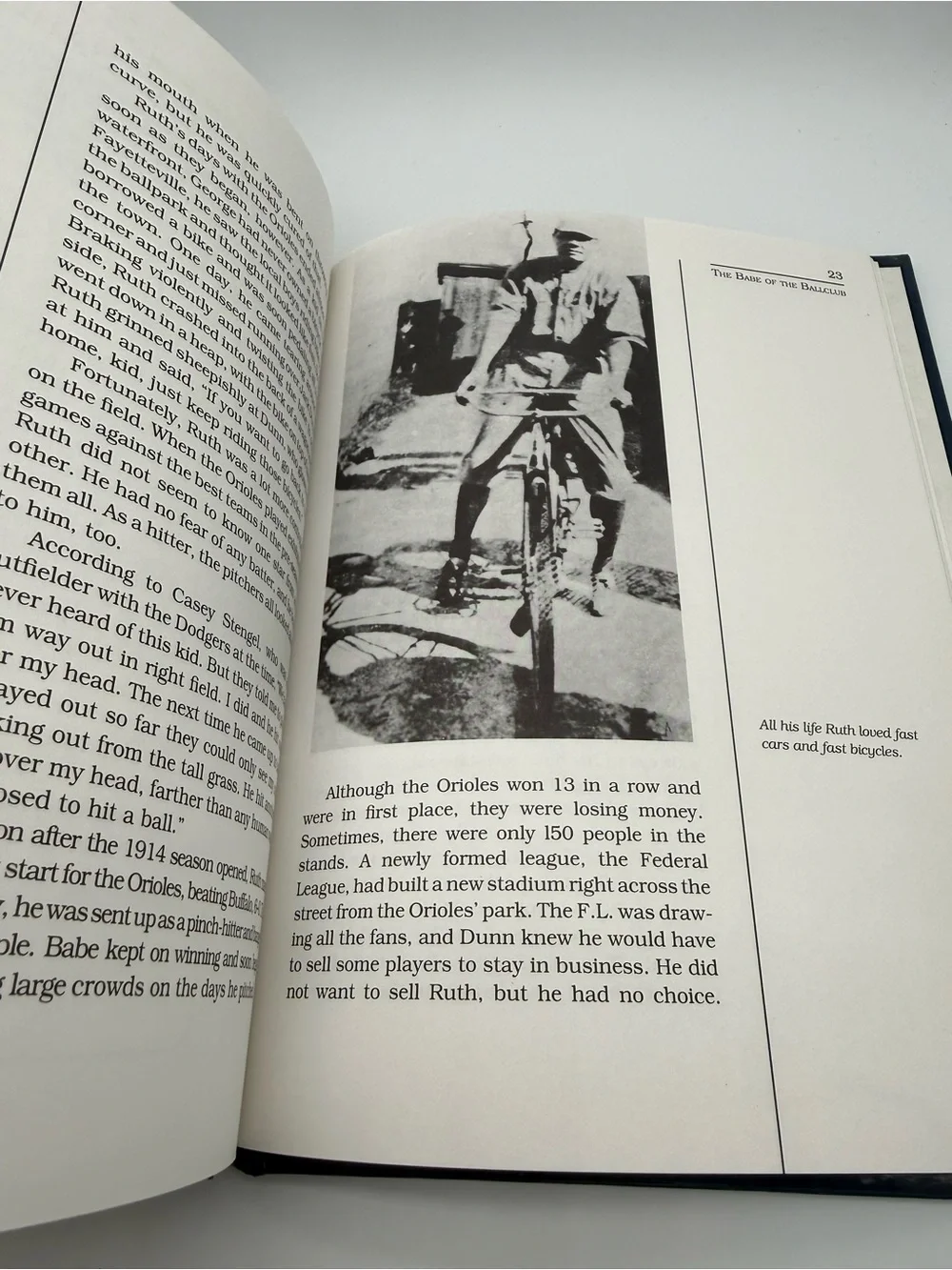 Babe Ruth Hardcover Book Vintage 1991 Baseball Legends Biography Norman Macht